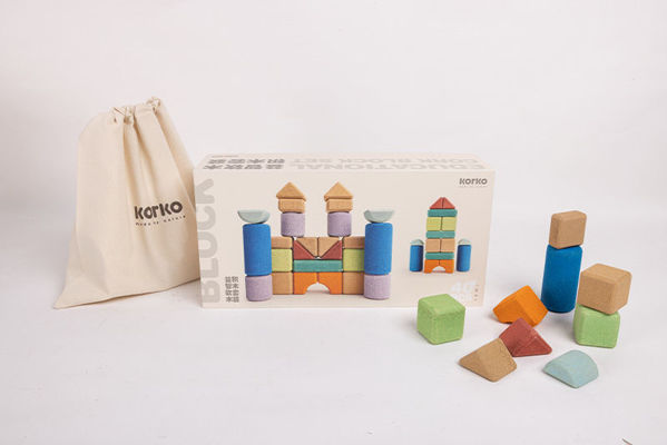 Korko Block Set 40 Pieces,積木,想像力,商品品質,兒童玩具,,手眼協調