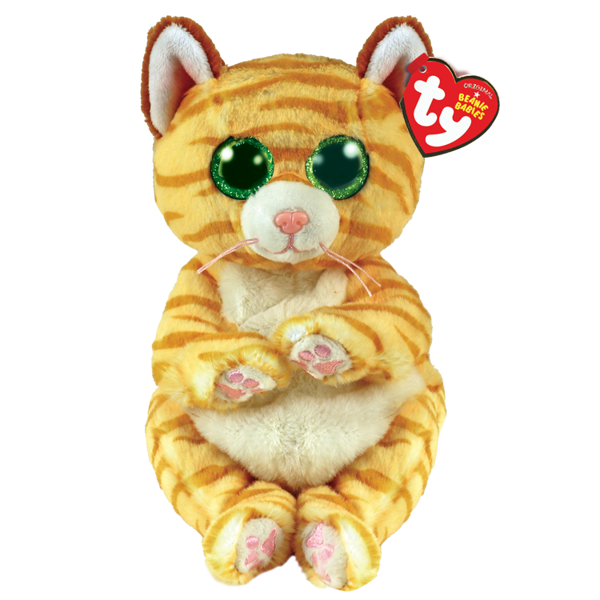 TY Plush Doll Mango - Gold Striped Cat