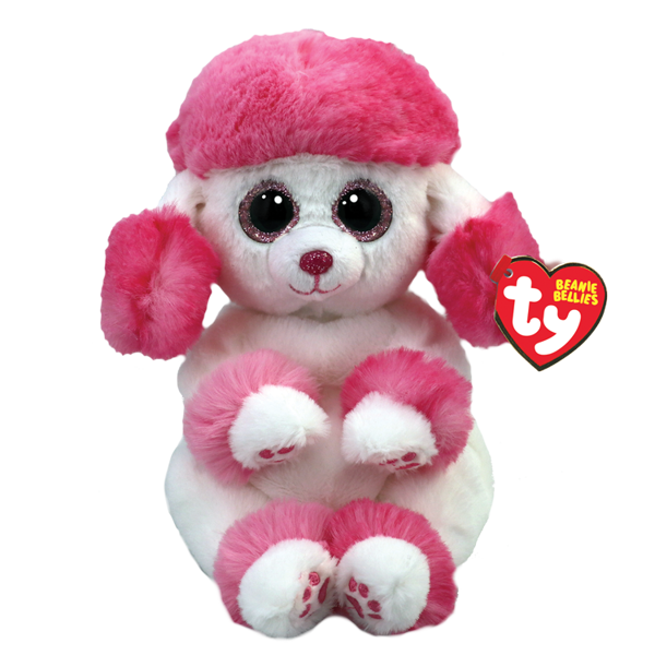 TY Plush Doll - Heartly - Pink and White Poodle